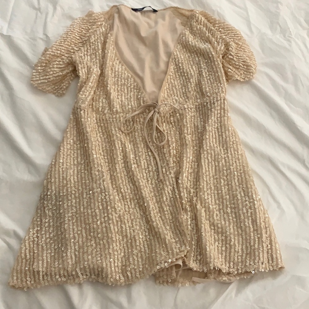 Zara sequin dress